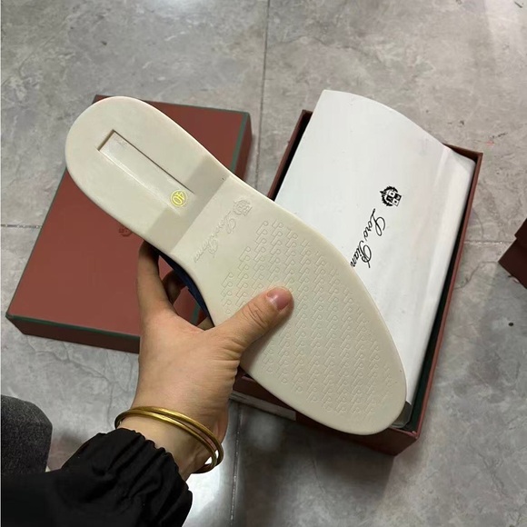 Authentic Loro Piana Tennis Walk Navy Suede Sneakers Made in Italy - Picture 4 of 4